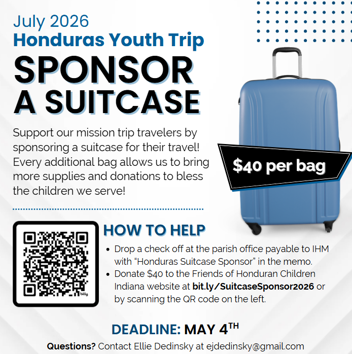 Honduras Suitcase Sponsor Opportunity